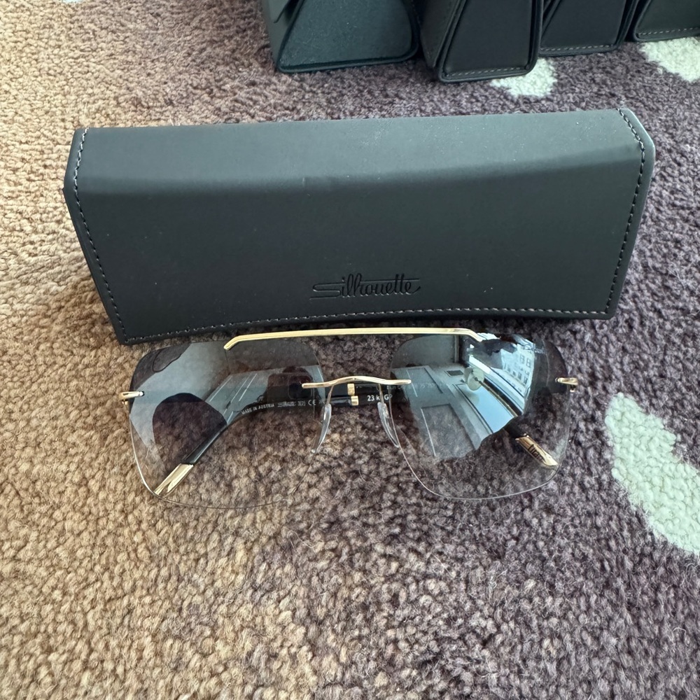 Silhouette Sun C-2 Sunglasses
Brown lens with gold wiring